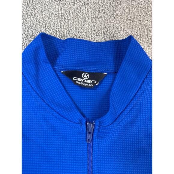 Canari Cycling Shirt Short Sleeve Blue Size Medium - Picture 4 of 8